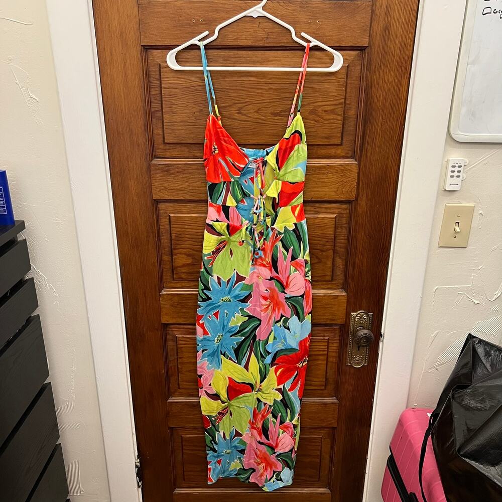 RESA Margot Maxi Dress Tropicana Floral Print sz XS NWT's $180